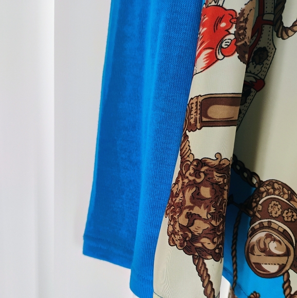 Blue and Cream Women's Cardigan/Jacket by Joan Boyce - Picture 3 of 11